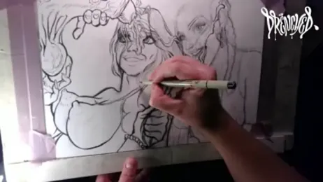 DrenchedArt webcam model stream image