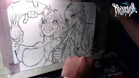 DrenchedArt webcam model stream image