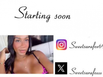 sweetsarafoxxx webcam chaturbate model stream image