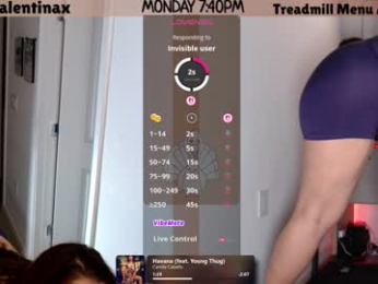 milavalentinax webcam chaturbate model stream image